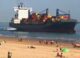 Container ship dangerous approach at Vlissingen