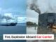 Fire Explosion Aboard Car Carrier min