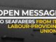 Open message to seafarers from ITF