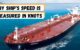 ships speed measured in knots