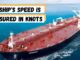 ships speed measured in knots
