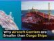 aircraft carriers smaller cargo ships
