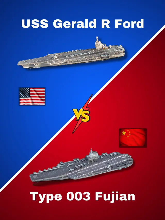 USS Gerald R Ford Vs China’s Latest Type 003 Fujian Aircraft Carrier